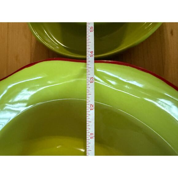 Tastefully Simple 14" & 7" Salsa Chip Dip Bowls - Picture 3 of 8